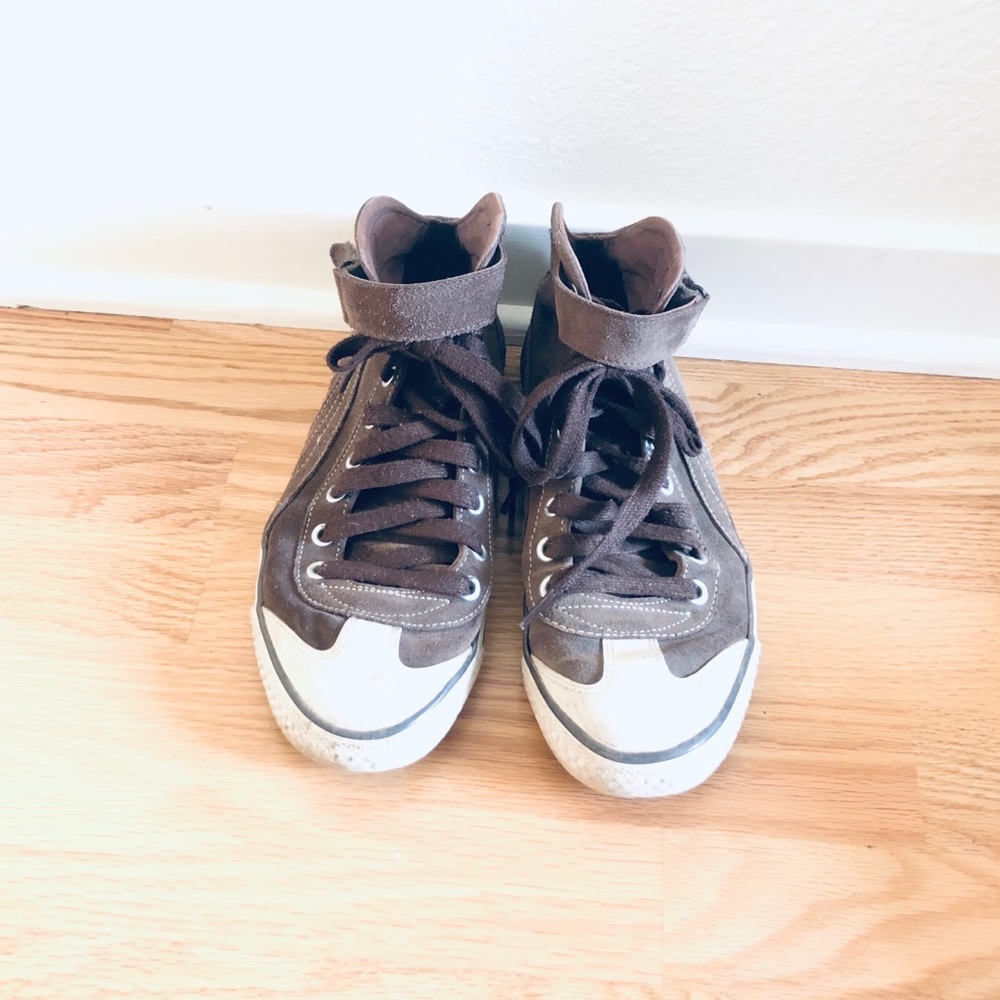 PUMA suede high top sneakers